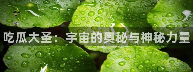 51cgfun吃瓜网 必看大瓜：吃瓜大圣：宇宙的奥秘与神秘力量