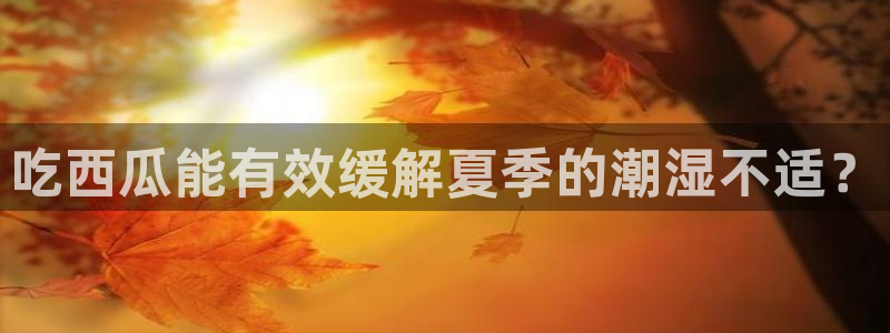 黑料专区：吃西瓜能有效缓解夏季的潮湿不适？